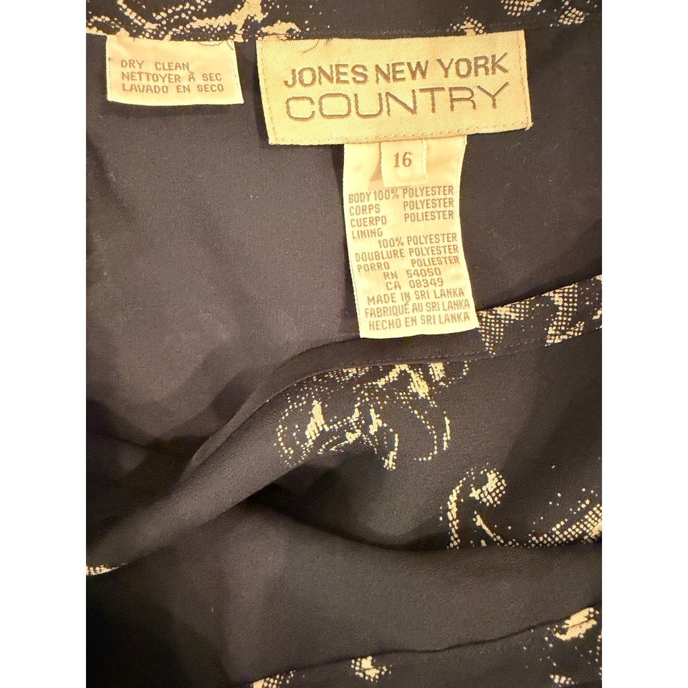 Jones New York Country Vintage 2 Piece Floral Wrap Skirt Set 16 Cottagecore 90's - Picture 7 of 11